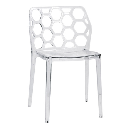 Modern design chair in polycarbonate