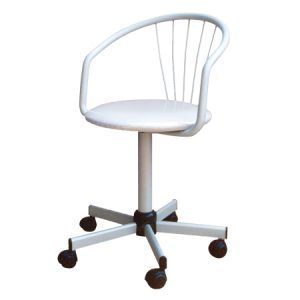 Sedia ufficio girevole dalle linee moderne, può essere usata come sedia da scrivania per l'ufficio o la casa o come poltroncina da meeting.